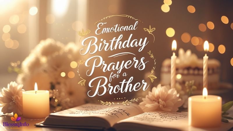 Emotional Birthday Prayers for a Brother