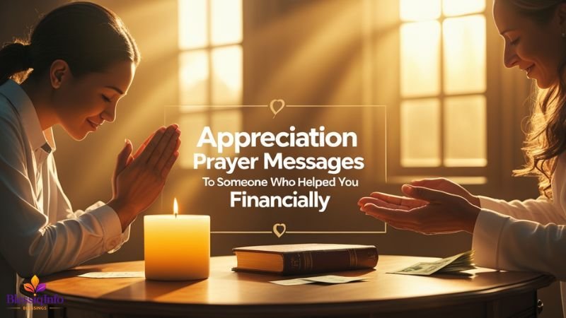 Appreciation Prayer Messages to Someone Who Helped You Financially