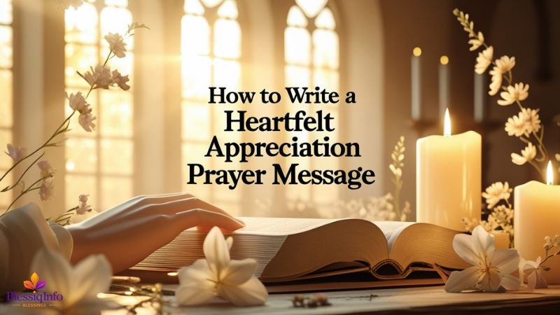 How to Write a Heartfelt Appreciation Prayer Message
