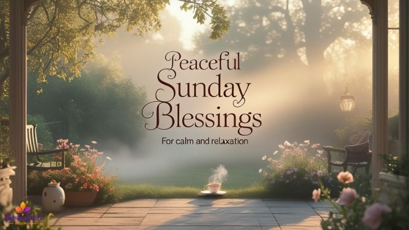 Peaceful Sunday Blessings for Calm and Relaxation
