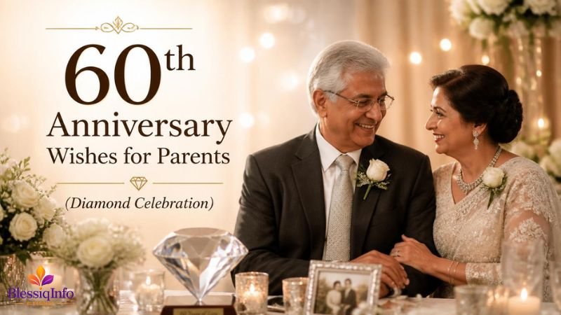60th Anniversary Wishes for Parents (Diamond Celebration)