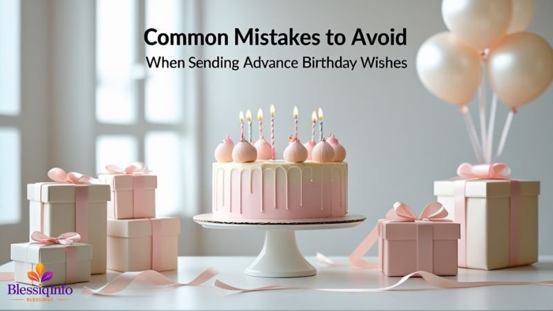 Common Mistakes to Avoid When Sending Advance Birthday Wishes