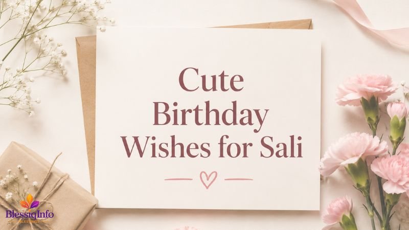 Cute Birthday Wishes for Sali