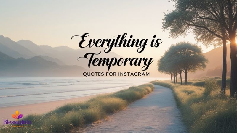 Everything Is Temporary Quotes For Instagram