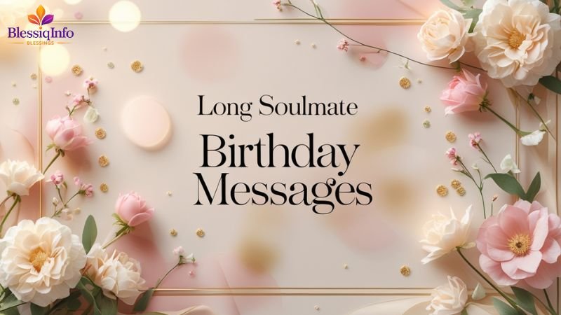 Long Soulmate Birthday Messages