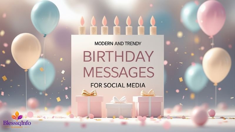Modern and Trendy Birthday Messages for Social Media