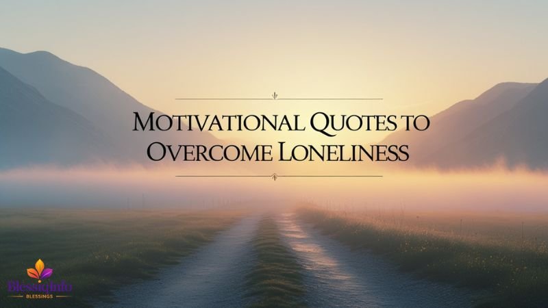 Motivational Quotes to Overcome Loneliness