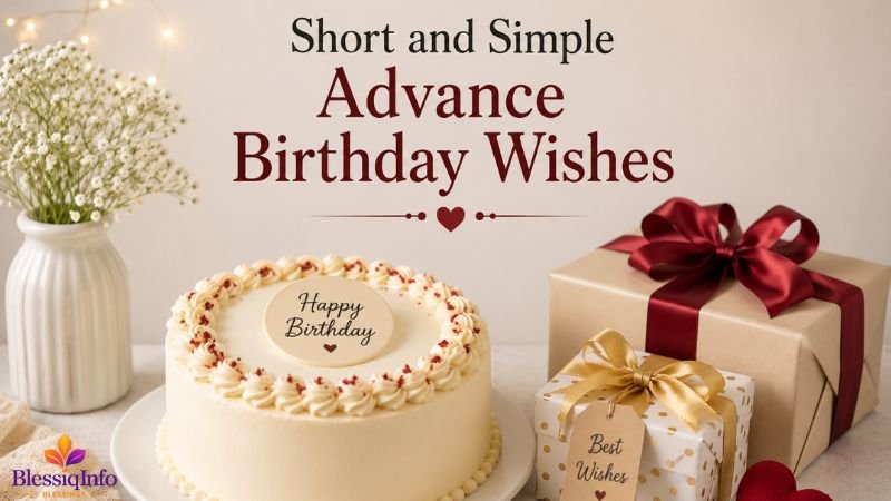 Short and Simple Advance Birthday Wishes