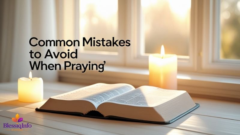 Common Mistakes to Avoid When Praying