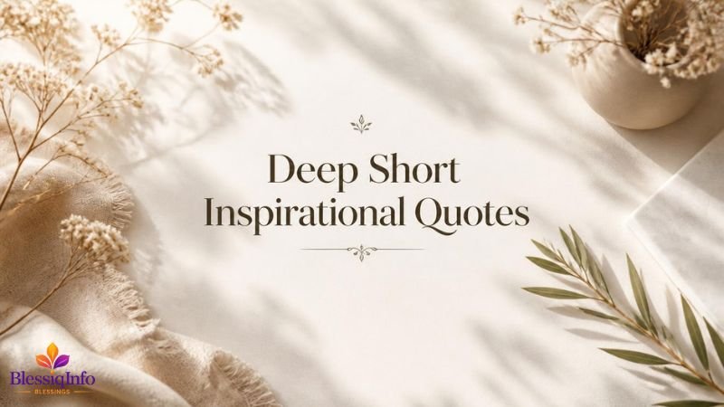 Deep Short Inspirational Quotes