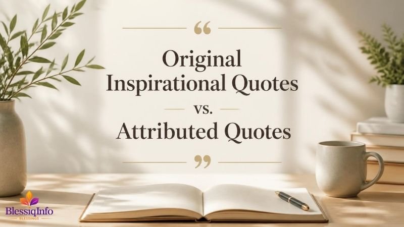 Original Inspirational Quotes vs. Attributed Quotes