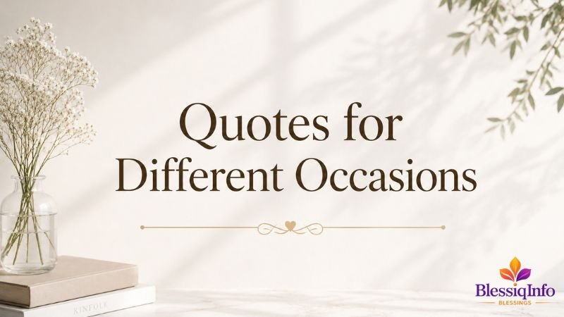 Quotes for Different Occasions