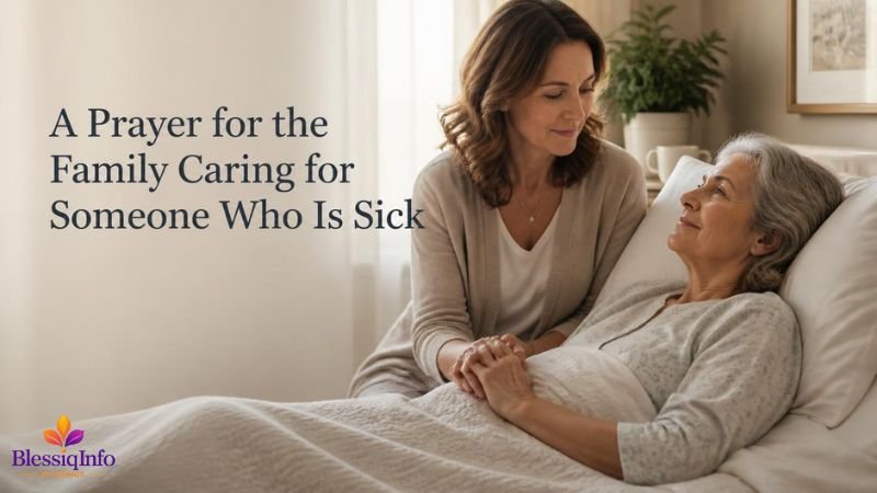 A Prayer for the Family Caring for Someone Who Is Sick