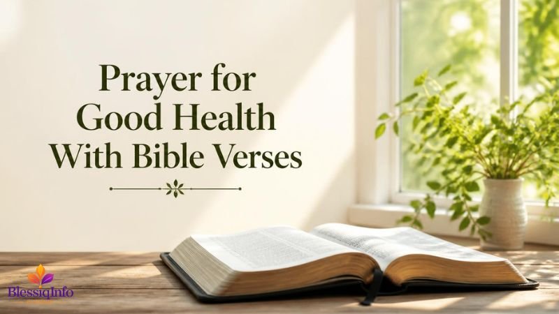 Prayer for Good Health With Bible Verses