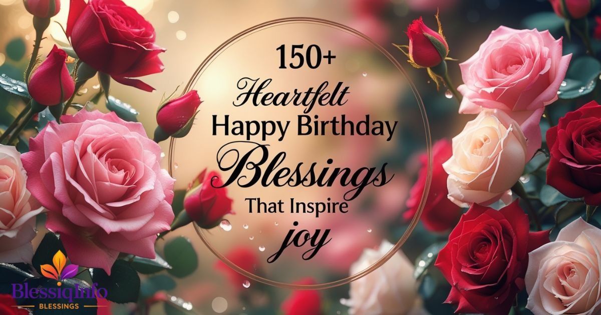 150+ Heartfelt Happy Birthday Blessings That Inspire Joy