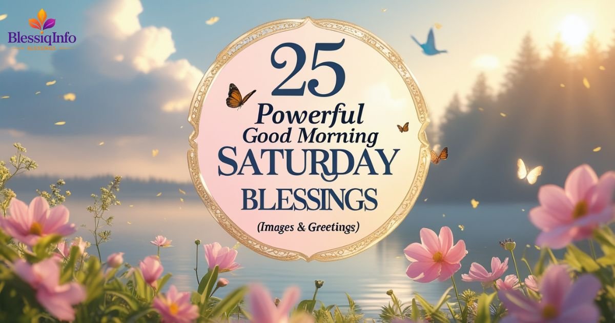 25 Powerful Good Morning Saturday Blessings (Images & Greetings)