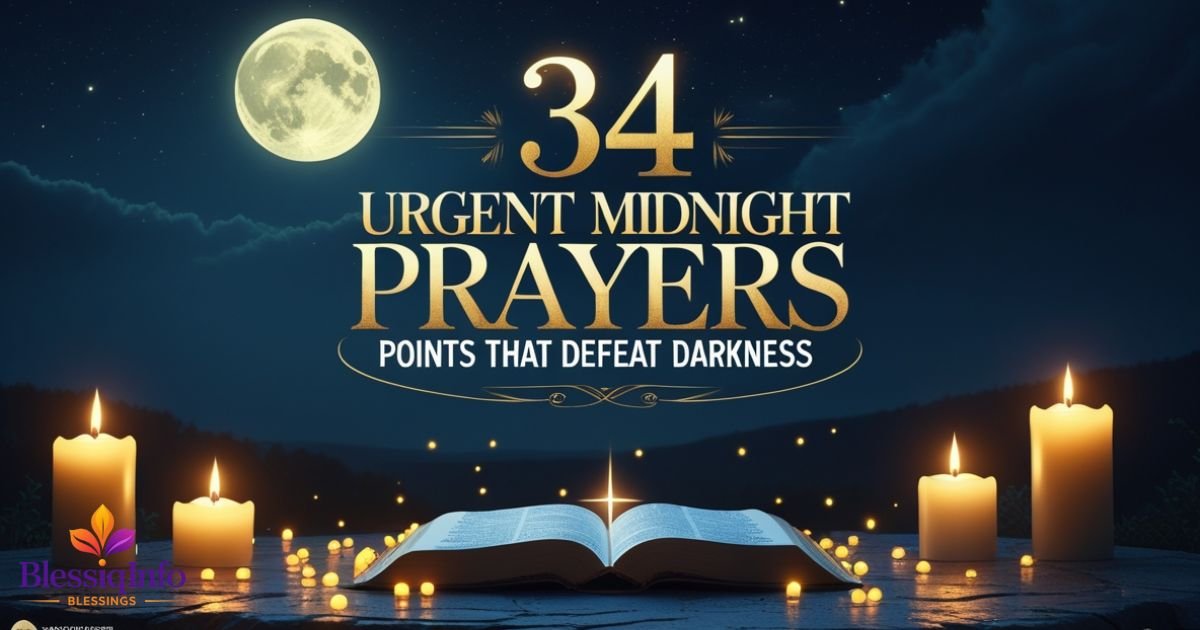 34 Urgent Midnight Prayers Points That Defeat Darkness