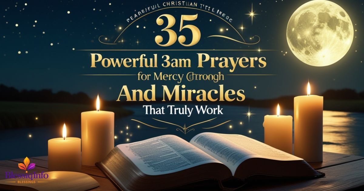 35 Powerful 3am Prayers for Mercy and Miracles That Truly Work