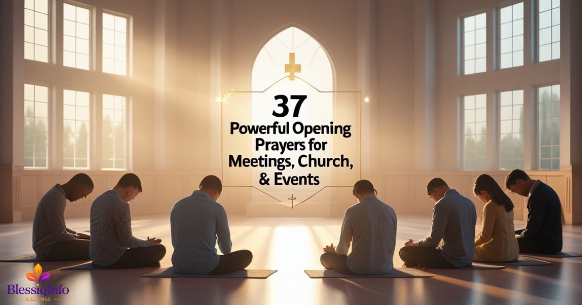 37 Powerful Opening Prayers for Meetings, Church & Events