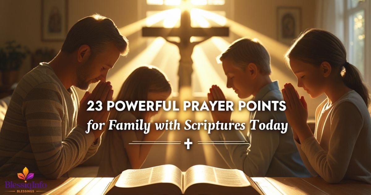 23 Powerful Prayer Points for Family With Scriptures Today