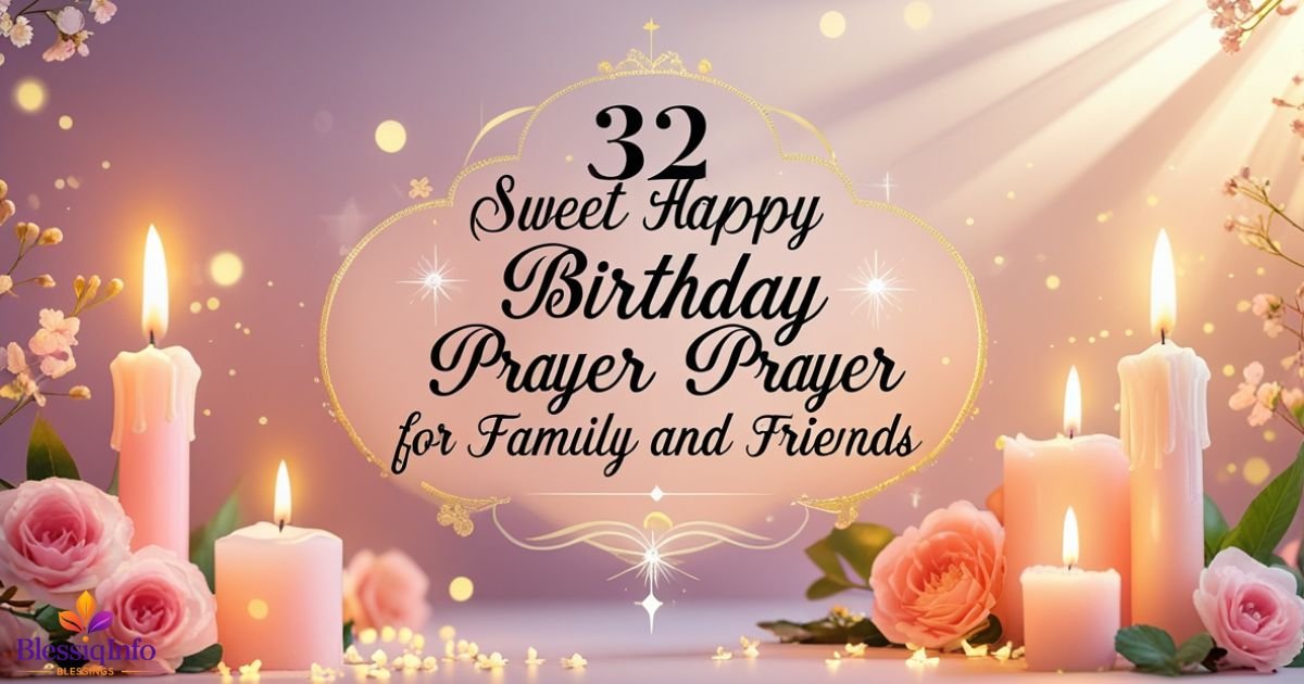 32 Sweet Happy Birthday Prayer for Family and Friends
