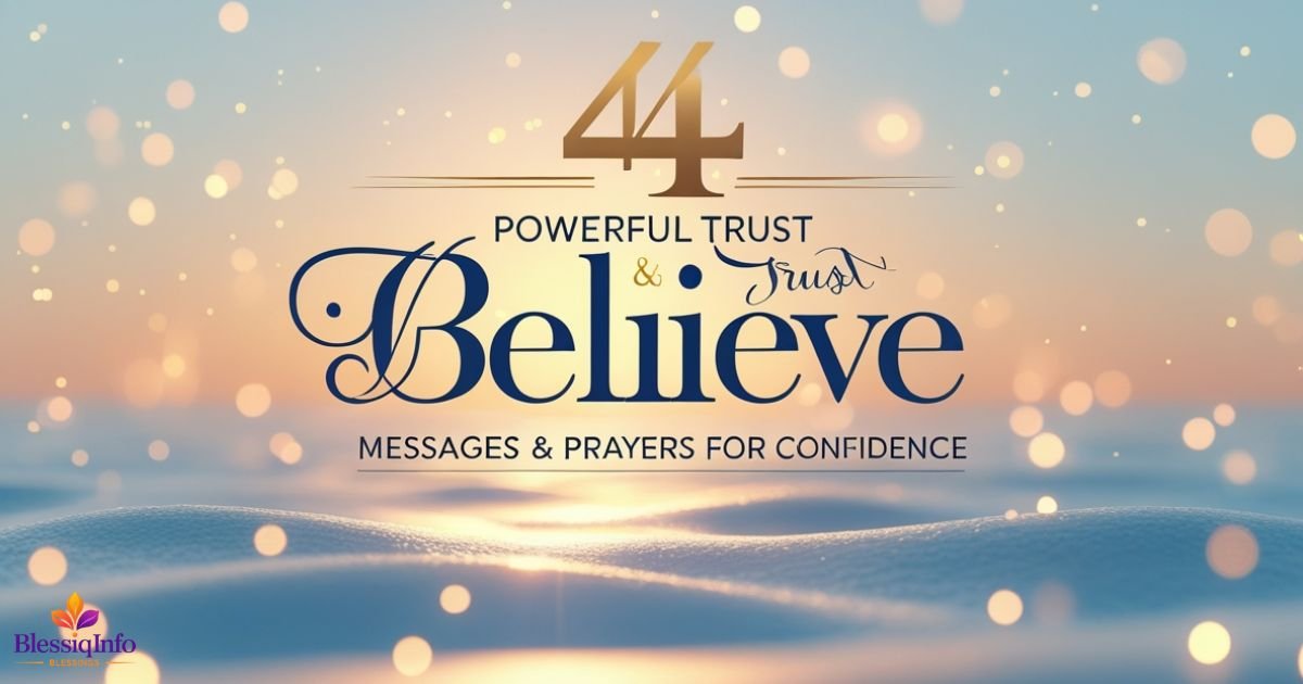 44 Powerful Trust and Believe Messages & Prayers for Confidence