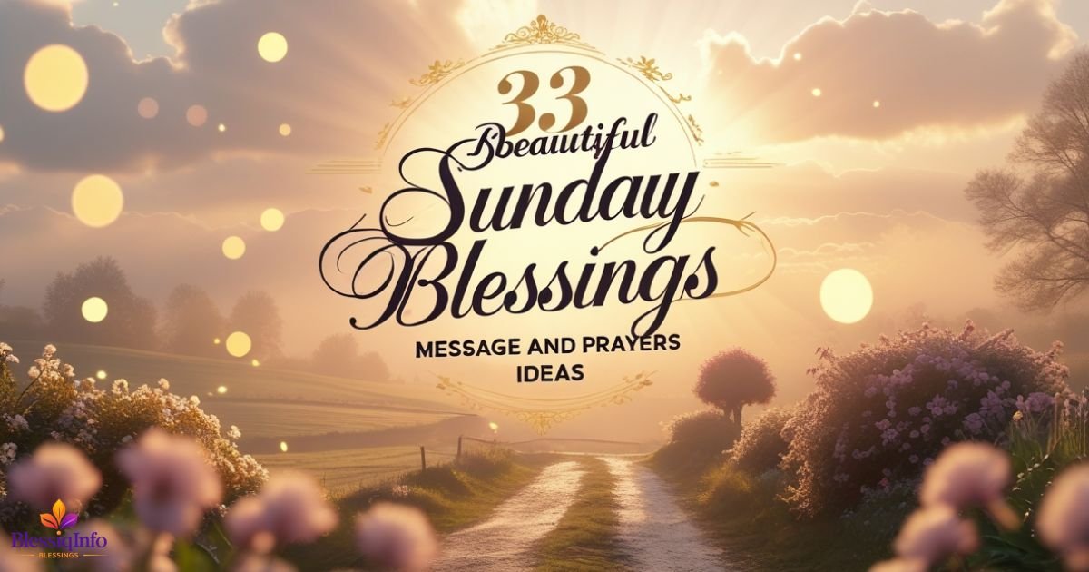 33 Beautiful Sunday Blessings Message and Prayers Ideas