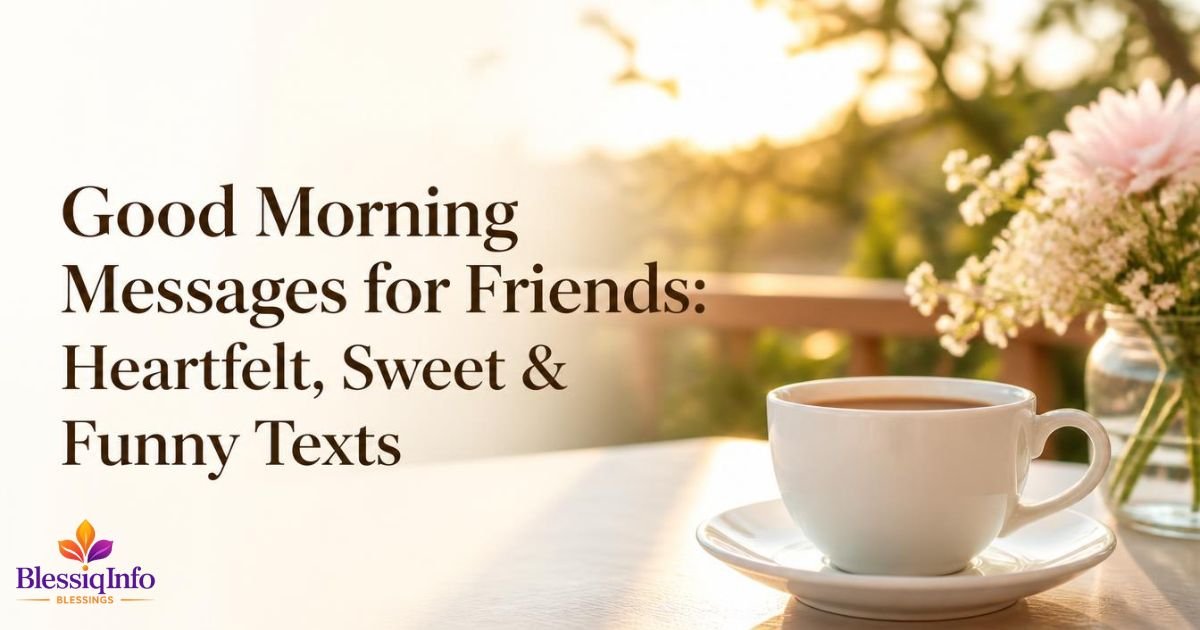 Good Morning Messages for Friends: Heartfelt, Sweet & Funny Texts