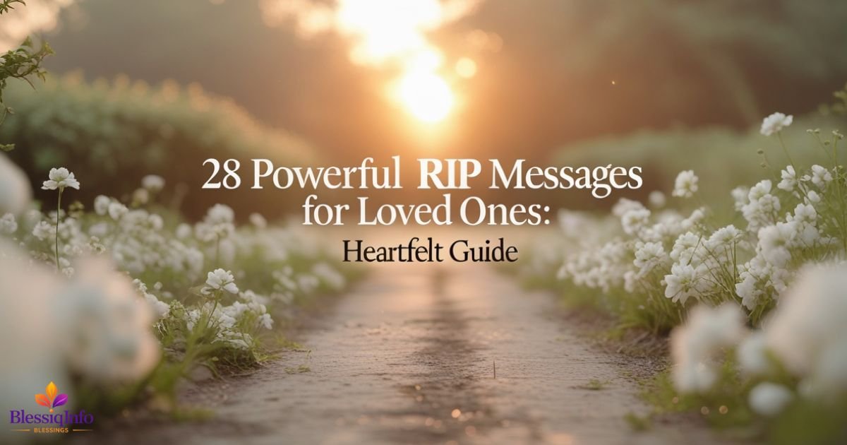 28 Powerful RIP Messages for Loved Ones: Heartfelt Guide