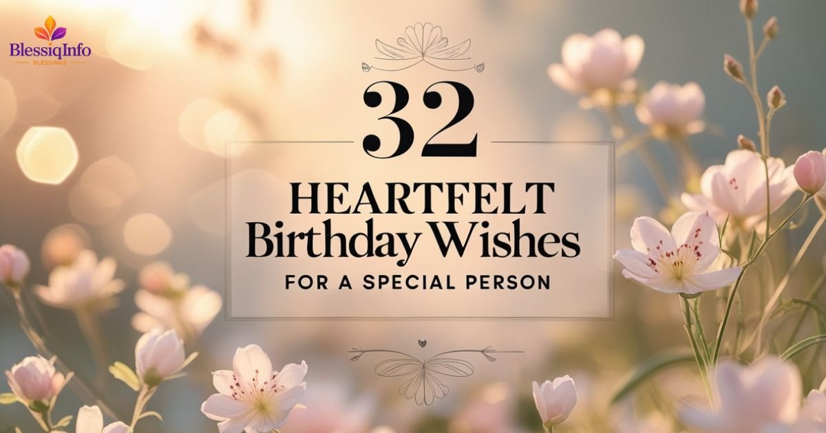 32 Heartfelt Birthday Wishes for a Special Person