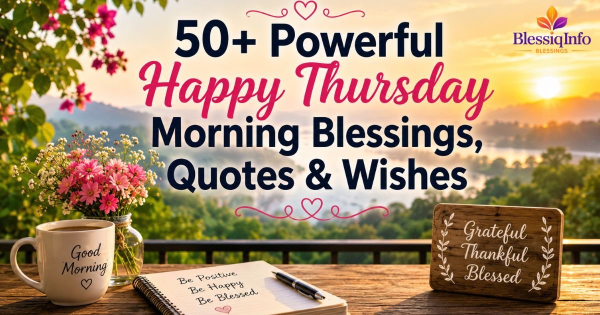 50+ Powerful Happy Thursday Morning Blessings, Quotes & Wishes