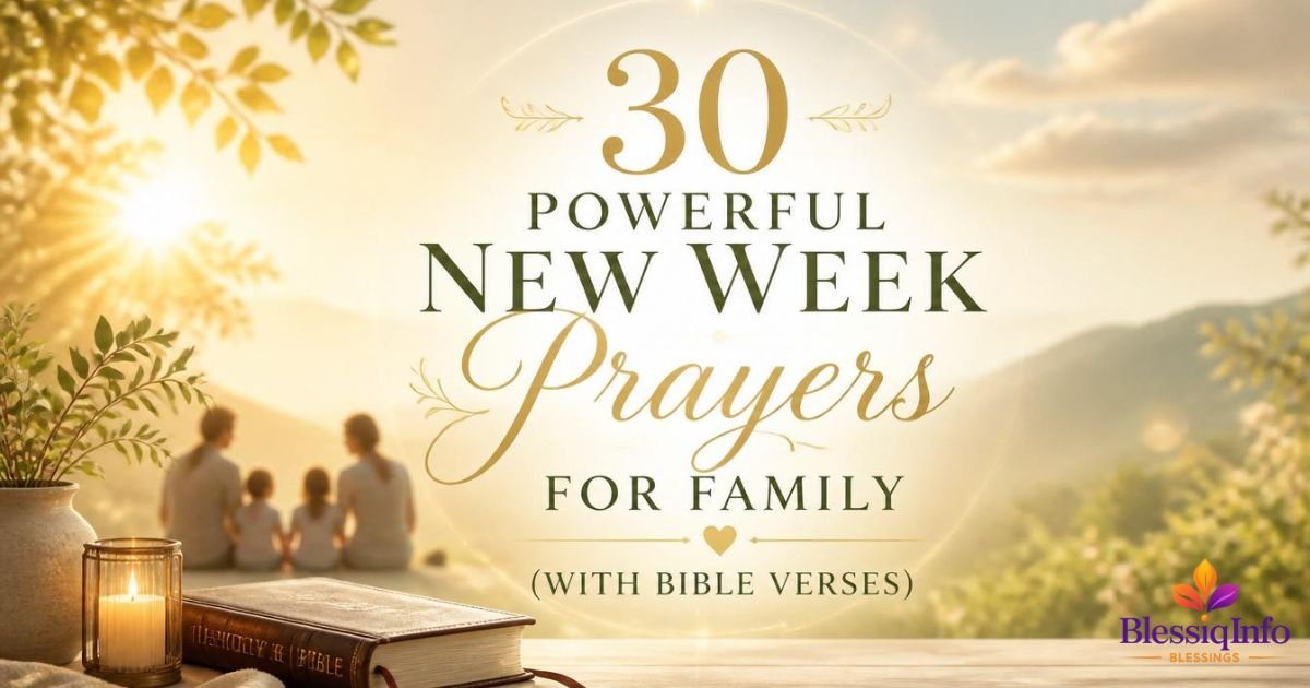 30 Powerful New Week Prayers for Family (With Bible Verses)