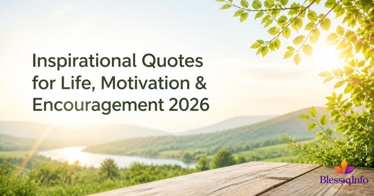 Inspirational Quotes for Life, Motivation & Encouragement 2026