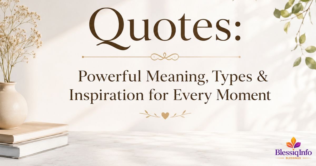 Quotes: Powerful Meaning, Types & Inspiration for Every Moment 